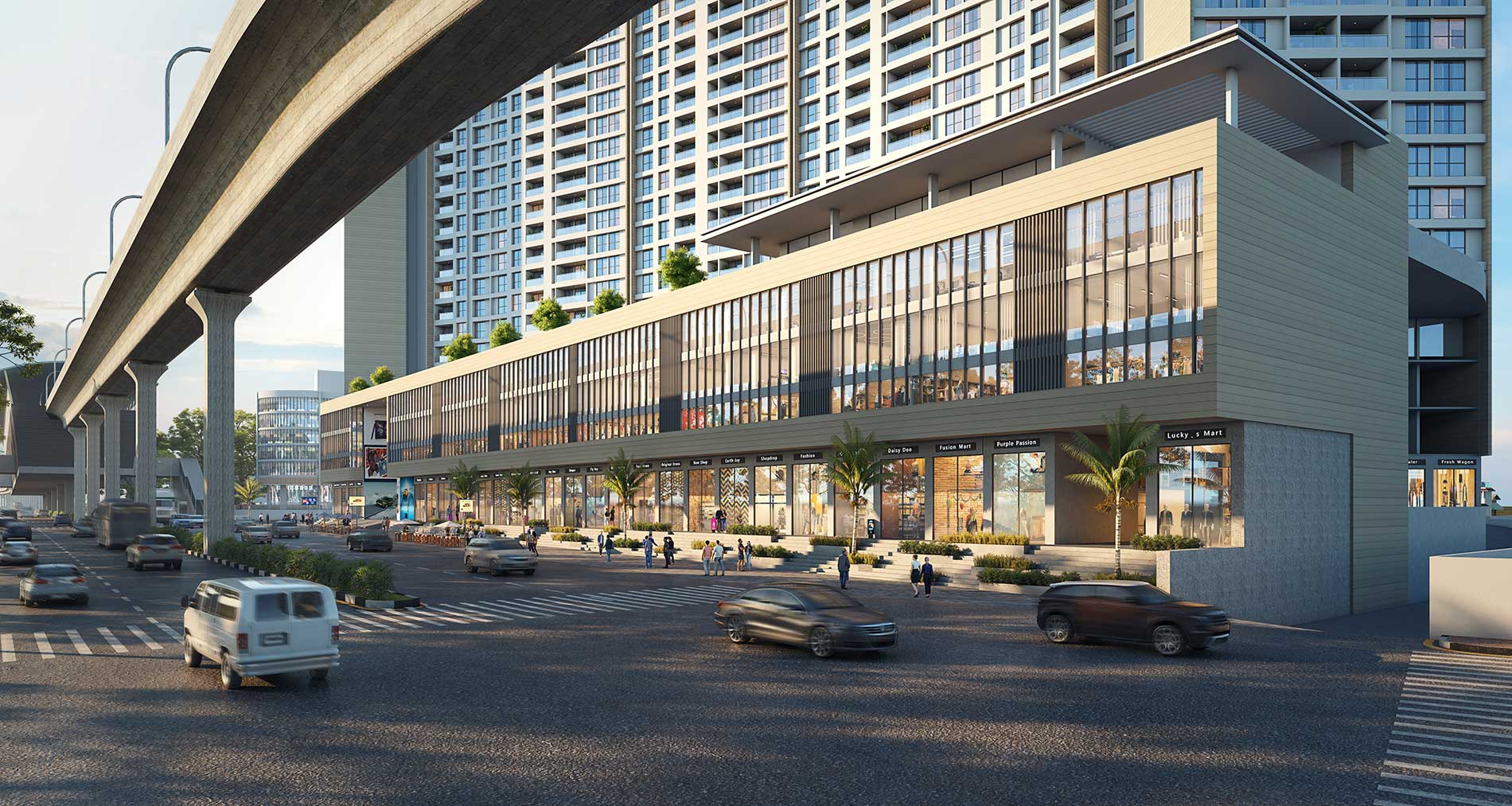 Kothrud Central Mall — Retail Frontage